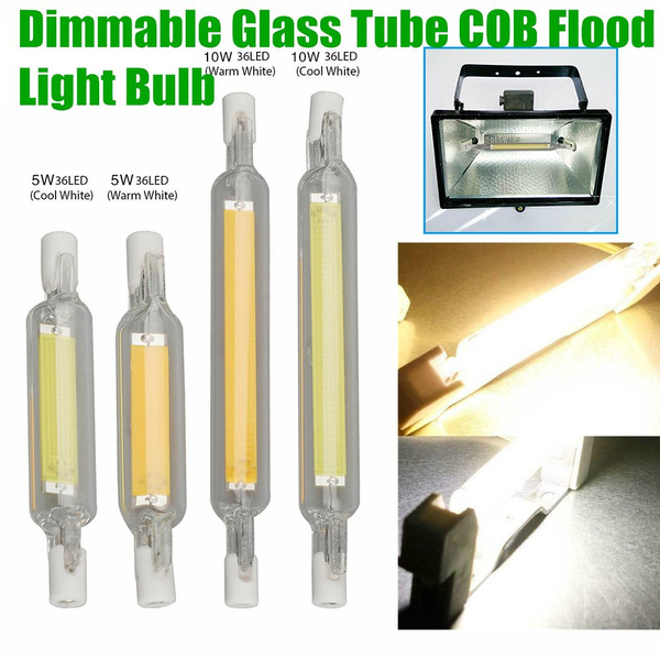 R7S 118mm LED Glass Tube Lamp 10W, 10W R7S LED COB 118MM Light