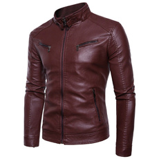 casualleather, Winter, mens tops, leather