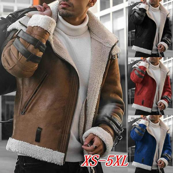 leather wool lined jacket