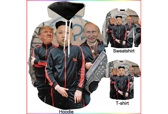 kim jong un trump putin hoodie