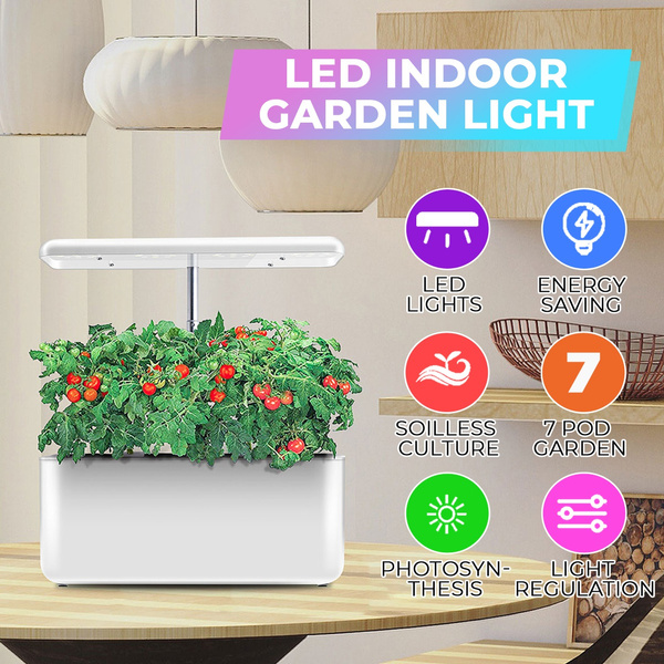 Plant Grow LED Light Kit Indoor Herb Garden Desk Lamp Smart Hydroponic NEW 