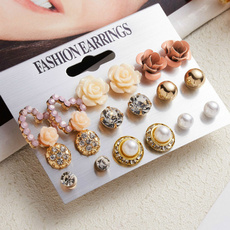 Crystal, earringssetdiamond, Jewelry, Gifts