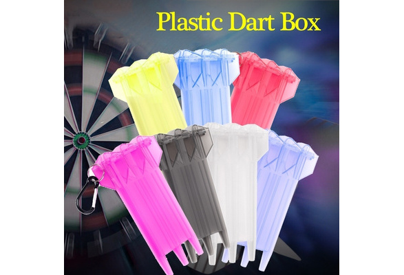 5 Colors 1 Set Dart Box Plastic Dart Case for Professional Dart Player GreencuLD 