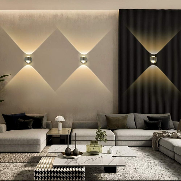 Lightess 18W Modern LED Wall Light Up Down Wall Lamp for Hallway Living Room Bedroom Corridor Decoration Lighting Warm White 