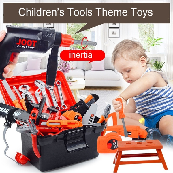 Children's Toolbox Set Simulation Repair Tool Drill Screwdriver Repair Kit Toys 