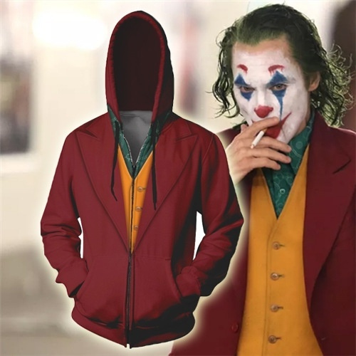 3D DC Comics The Joker Cosplay Sweatshirts Casual Clothes Digital