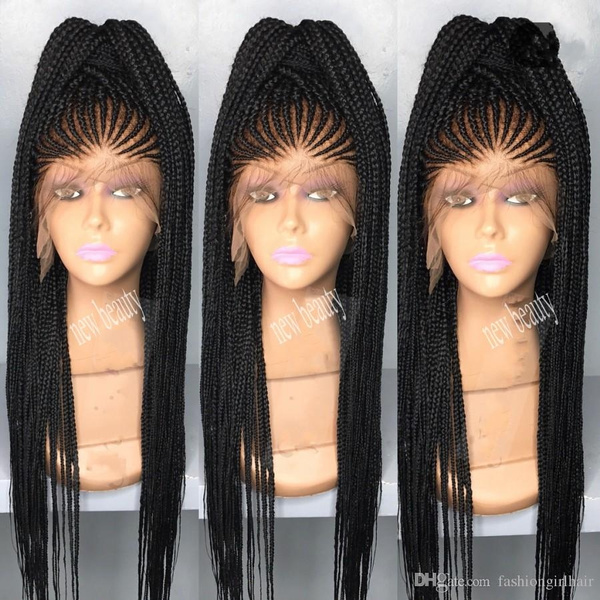 cornrow lace front wigs