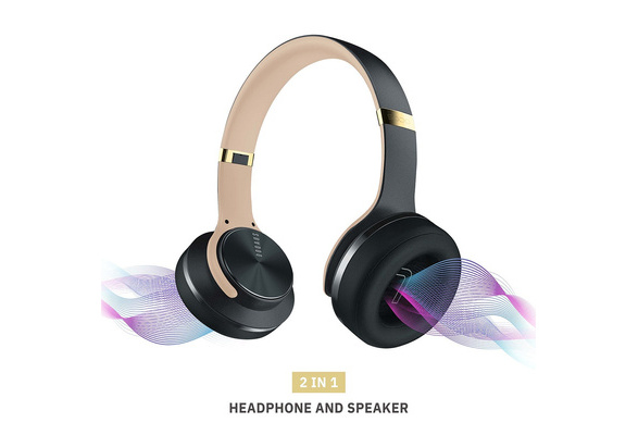 DOQAUS Wireless Headphones Over Ear Hi-Fi Stereo Foldable Headset And  Speaker | Wish