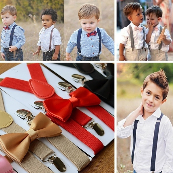Online watch shopping Easy Return Get verified coupon codes daily Y-Back  Suspenders Baby Boy Girl Adjustable Kid Children Elastic Braces Bow Tie  