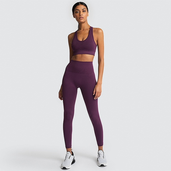 Hollow Women Yoga Sets Elastic Gym 