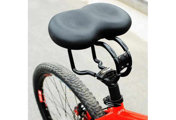 wide noseless bike seat