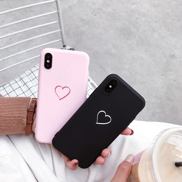 ١ يورو كم ريال سعودي Lovers Love Pink Black Soft Silicone Cover Funda for Coque Samsung Galaxy A10 A30 A40 A50 A70 A60 Note 9 S8 S9 S10 Lite Plus Phone case iPhone 11 Pro ...