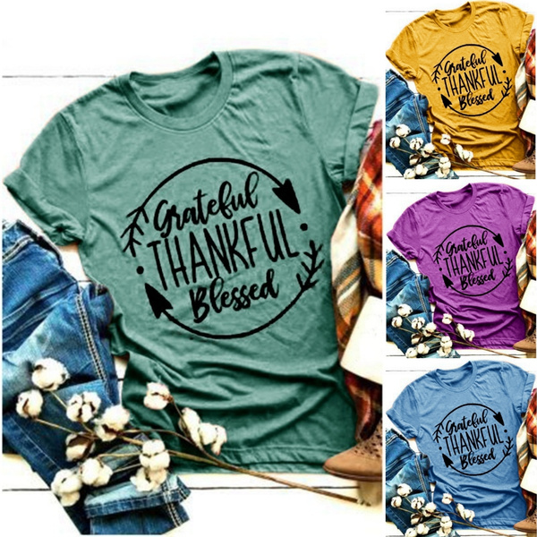 plus size thankful shirt