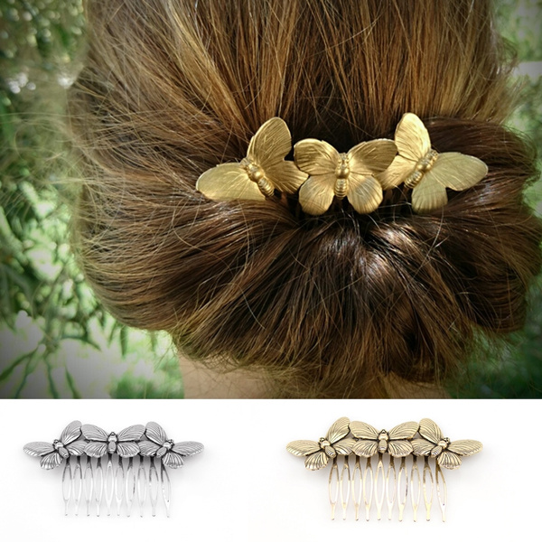 Vintage Butterfly Hair Combs Big Hair Accessories for Women Girls Fashion  Vintage Butterfly Wedding Bridal Hair Pins Jewelry Gift | Wish