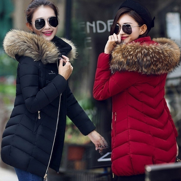 Long winter coat online fur hood