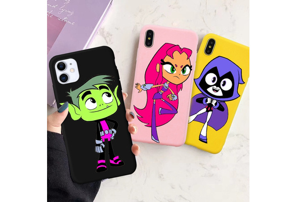 Teen Titans Go Protective Phone Case for Coque iPhone 11 XS Max XR X 6S Cover for Samsung Galaxy A50 A40 A30 A70 A10 S10 S9 S8 J4 J6 A8 A6 S10 Plus A9