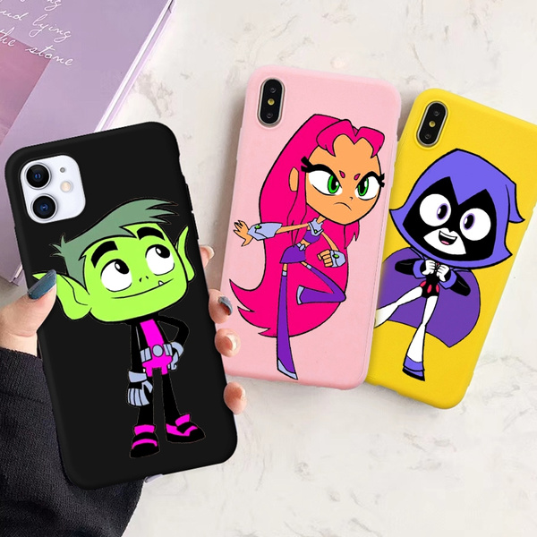 Teen Titans Go Protective Phone Case for Coque iPhone 11 XS Max XR X 6S Cover for Samsung Galaxy A50 A40 A30 A70 A10 S10 S9 S8 J4 J6 A8 A6 S10 Plus A9