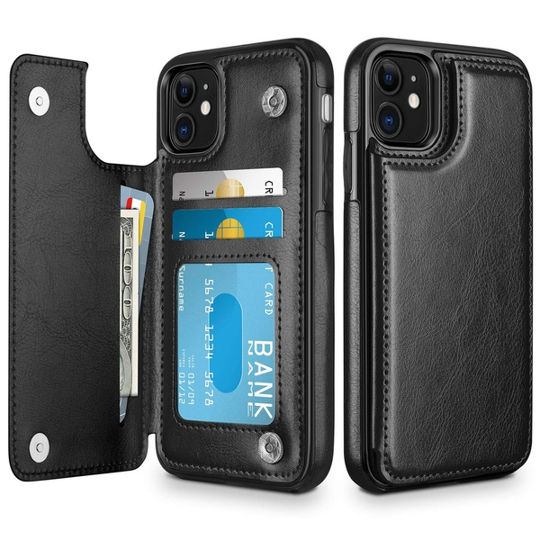 For iPhone 11 / Pro Max Wallet Case Durable Cover with Credit Card Holder  Slot