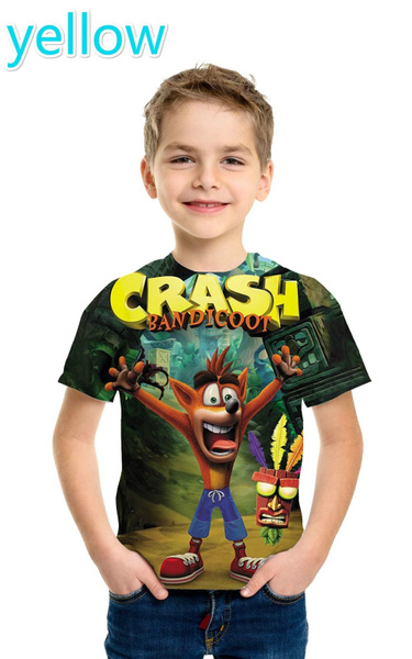 crash bandicoot t shirt kids