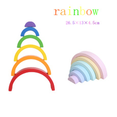 rainbow, Toy, archbridge, Wooden