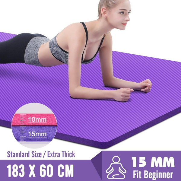 183X60X15MM Non-slip Yoga Mats For Fitness Mat Tasteless Pilates