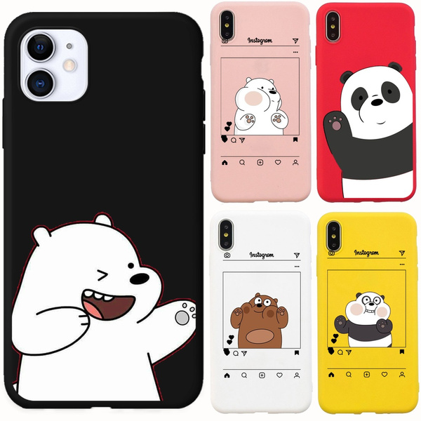 We Bare Bears Cartoon Soft Phone Case for iPhone 11 Pro Max X XR XS MAX ...