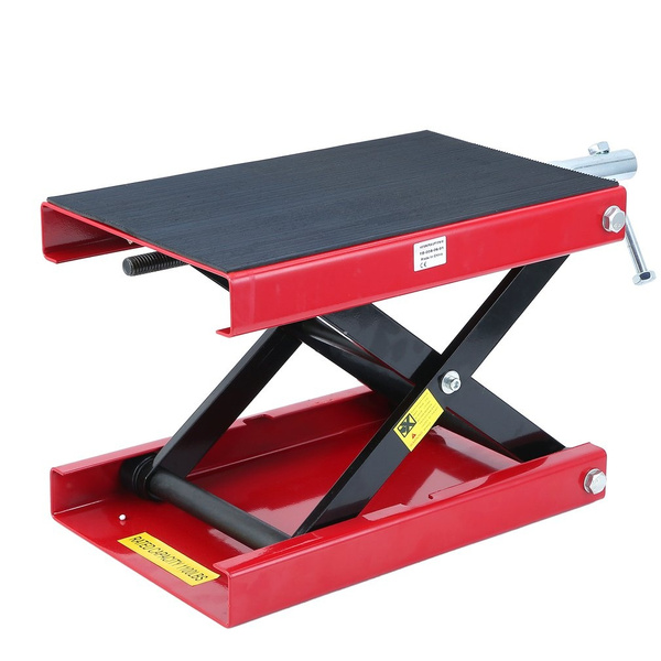 1100lbs 500Kg Wide Desk Motocross Lifter Motorcycle Scissor Lift Jack ...