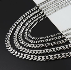 Steel, necklaces for men, Stainless Steel, Crystals Necklace