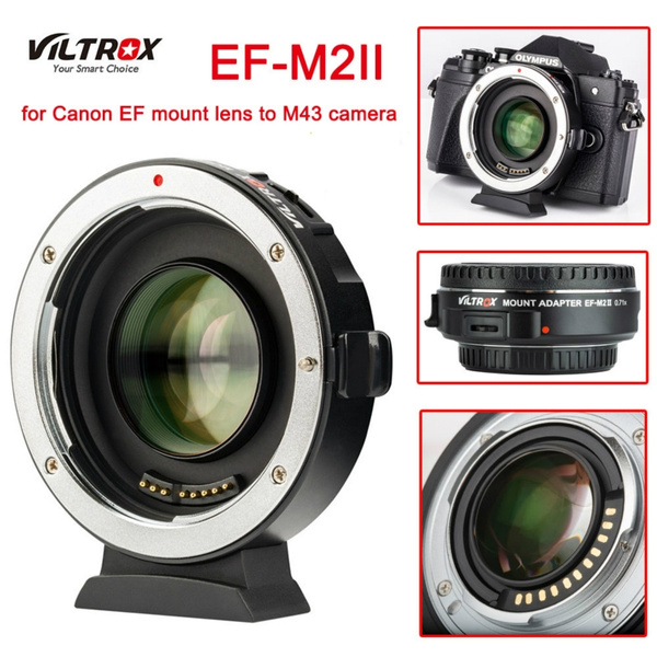 Viltrox EF-M2II Focal Reducer Booster Adapter Auto-focus 0.71x for