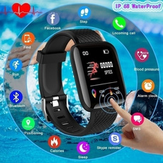 New Smart Watch Bluetooth Sports Watch USB Rechargeable Heart Rate Oxygen Pressure Sleep Monitor Blood Pressure Passometer Alarm Clock Wristwatch Wearable Device For iOS Android Phone
