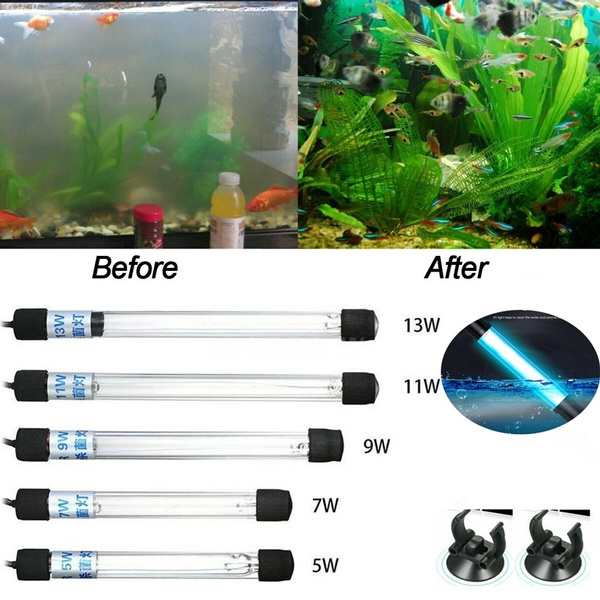 110/220V Aquarium Light Sterilizer Pond Fish Tank Germicidal Clean Lamp (5/7/9/11/13W) | Wish
