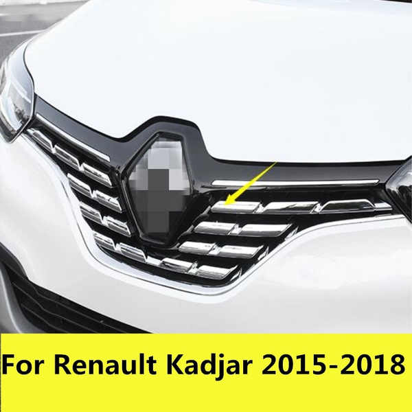 Renault Kadjar 2015-2018 ABS Bil Styling Front Motor Kofanger Grill Øvre Center Grille Cover Trim 7stk |