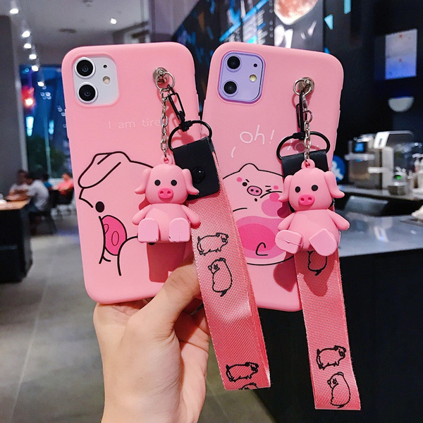 Cute Cartoon Silicone Case For Iphone11 Pro Xs Max 6 8 Plus X Xr Cartoon Pink Soft Tpu Phone Cases For Iphone 7 8 Plus Wish
