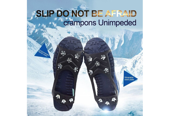 8-Tooth antideslizantes de la cubierta del zapato Crampon grapas del zapato Cubiertas Spikes nieve grapas 8-Tooth antideslizantes de la cubierta del zapato Crampon grapas del zapato Cubiertas Spikes nieve grapas