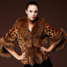 casual coat, Plus Size, fur, Leopard Print Hoodie