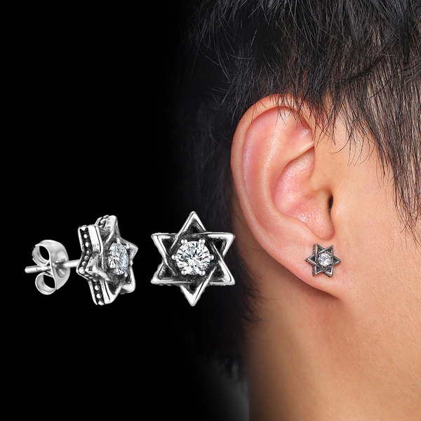 Jewish on sale star earrings