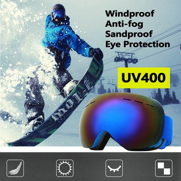 Onzeker Ontmoedigen dictator Newest Unisex Snow Snowboard Snowboarding Goggles Over Glasses Anti Fog UV  Protection Goggles Polarized Lens Ski Goggles | Wish