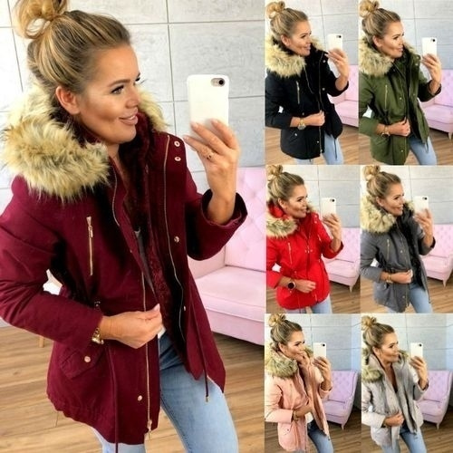 Winter Womens Parka Casual Outwear Military Hooded Coat Women Fur Coats Woman Clothes Manteau Femme Jacket Plus Size Wish Winter Womens Parka Casual Outwear, Military Winter Coats Womens