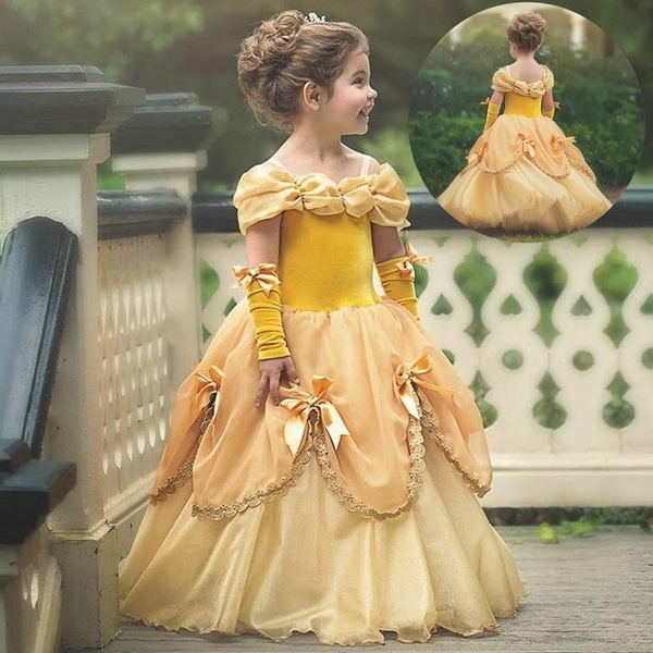 yellow gown for kids