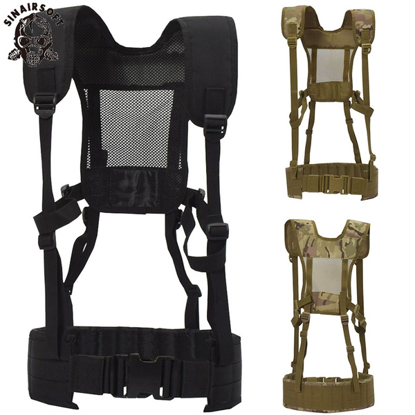 Outdoor Tactical Chest Rig Adjustable Padded Modular Military Vest Mag ...