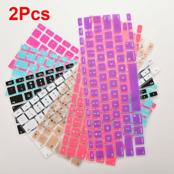 2Pcs Colorful Best Silicone Keyboard Skin Cover Case keyboard protector