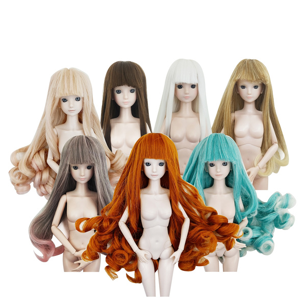 EVA BJD 4inch 5inch Toy Hair Wigs for 1/6 Barbie Doll Wigs & BJD Doll Wigs  Flexible Accessory