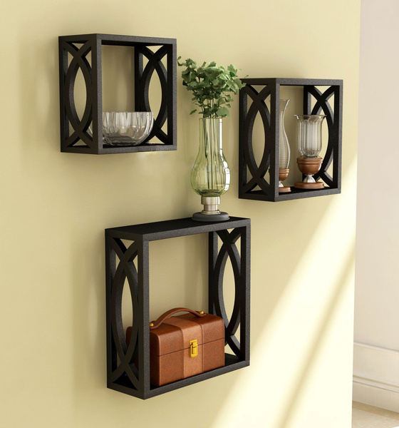 Square Shelves Set of Three Shelves Geometric Shelves 