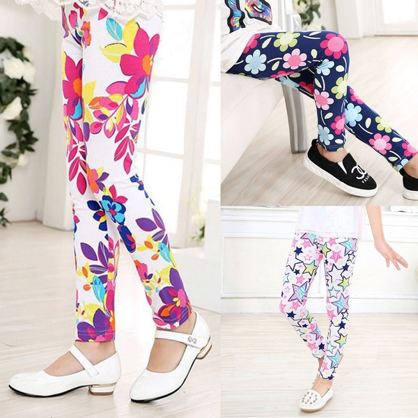 Floral Summer Baby Leggings Print | VERSACE IN