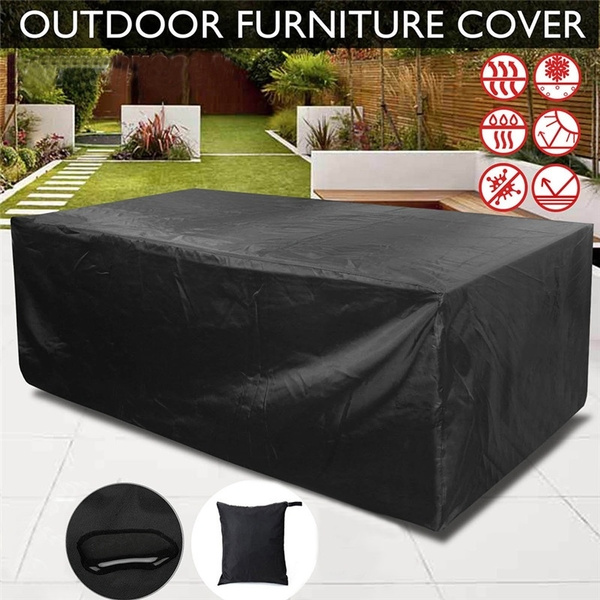 SONGLIN Waterproof Outdoor Patio Garden BBQ Furniture Covers Rain Chair Covers for Sofa Table Chair DustProof Armchairs Couch Covers,Black 