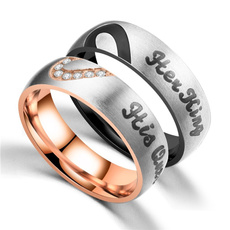 Couple Rings, Steel, Stainless Steel, Jewelry