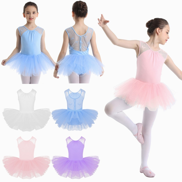 Child Girls Kids Ballet Leotard Gymnastic Dress Dance Costume Children ...