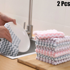 2 Pcs/set Super Absorbent Microfiber kitchen dish Cloth High-efficiency tableware Household Cleaning Towel kichen tools gadgets cosina
