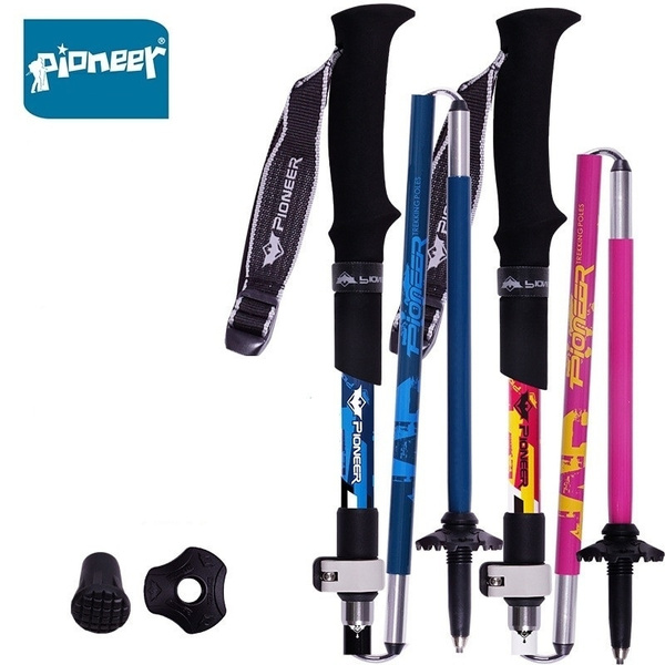 Pack PIONEER Carbon Fiber Folding Trekking Poles Ultralight