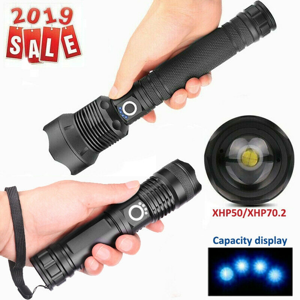 900000LM XHP70.2 /XHP50 LED Rechargeable High Power Torch Flashlight Lamps Light 